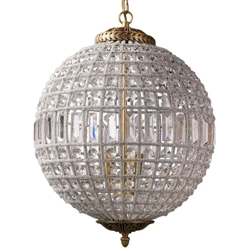 DecorBites™ Luxe Crystal Chandelier for Living Room Bedroom - Mid Century Modern Elegance