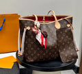 Luxury Monogram Bow Tote Bag