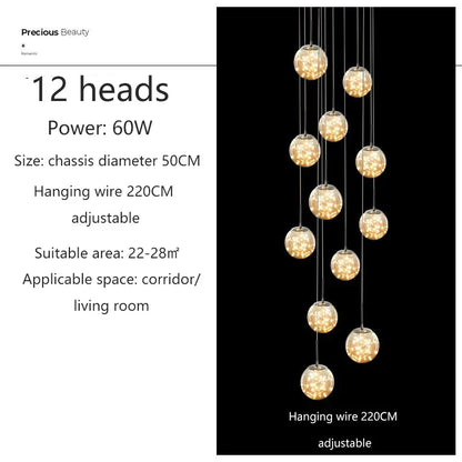 DecorBites™ Contemporary Crystal Ball Chandelier - Free Shipping